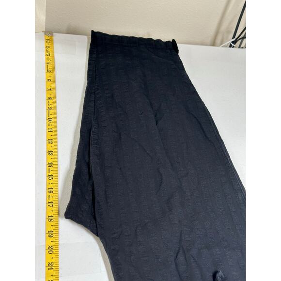 Woman Within Pants Women 14W Cropped Pull On Textured Lounge Relaxed 100% Cotton - Picture 8 of 8